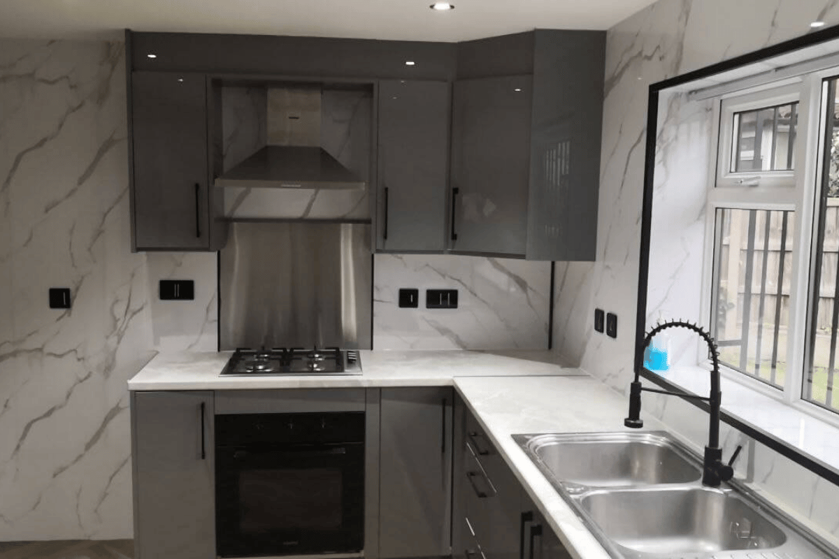 Kitchen refurbishment by Renovat Construction in Bury